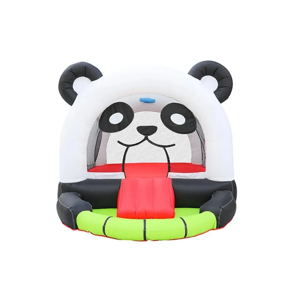 Outdoor Games Indoor Kids Inflatable Bounce House Oxford Yard Panda Bear Style Jumper Bouncer Mini Bouncy Castles With Slide with blower free ship