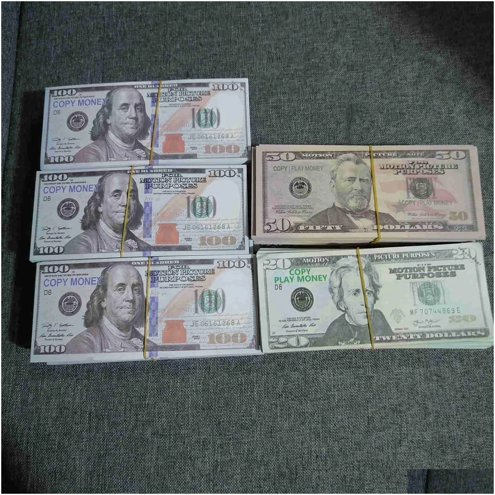 best party supplies high pieces/package american 100 bar currency paper dollar atmosphere quality props 1005 money 9306