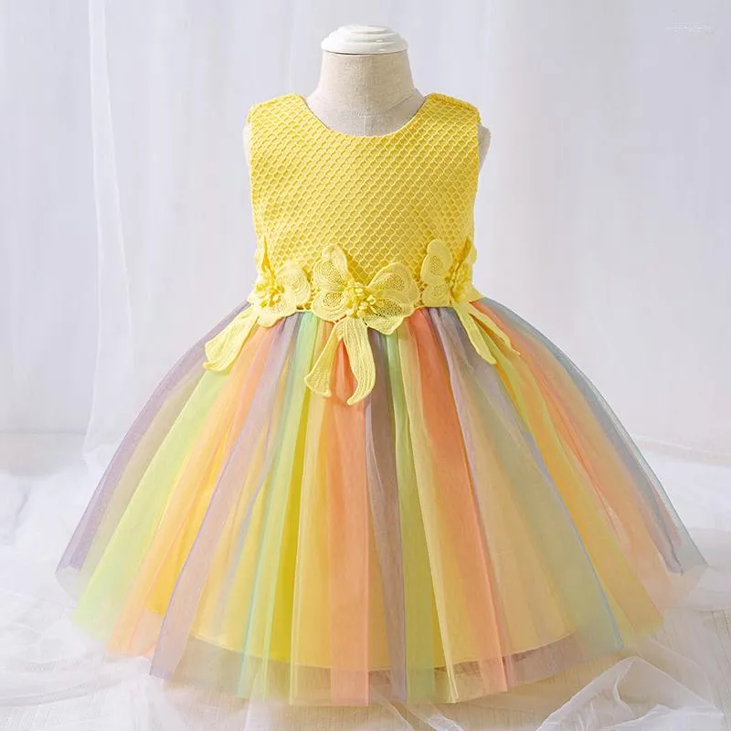 Vestidos de menina crianças renda tutu nascido em batismo princesa vestidos festa de aniversário crianças batismo roupas de bebê roupas de verão 1 ano