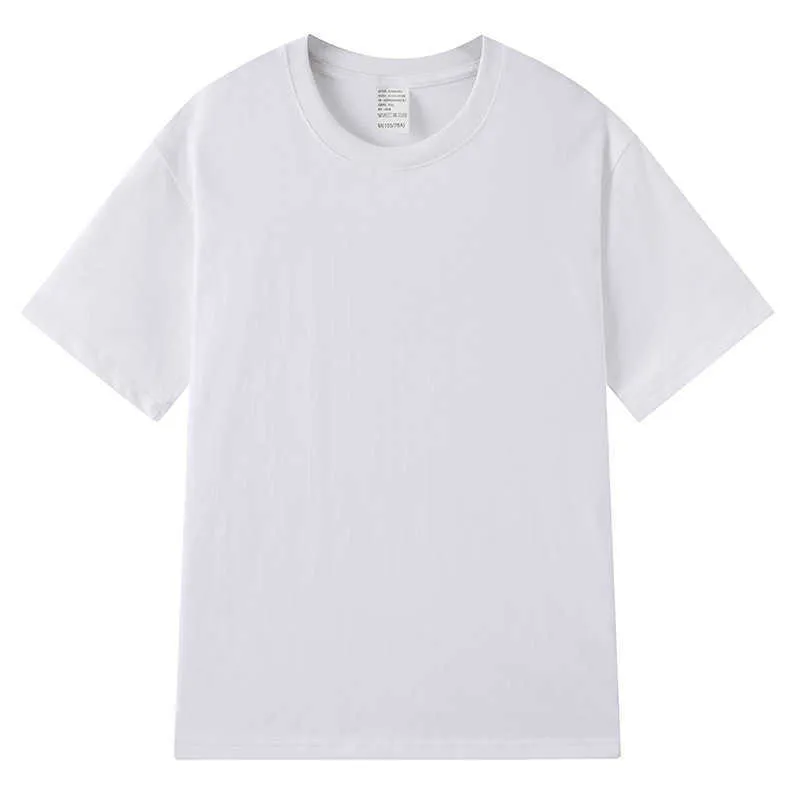 男性diyピュアコットンソリッドカラールーズボトムシャツホワイトメンズTシャツファッションハーフスリーブ高品質の半袖L Tシャツv