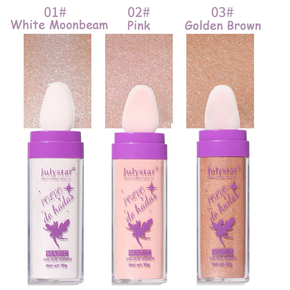 Natural Three Dimensional Fairy Powder Purple Highlighter Makeup Blusher  With Puff Patting For Shimmering, Brightening, And Moisturized Face And  Eyes From Cuteage, $1.54