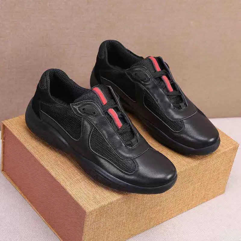 23s moda de luxo sapatos casuais masculino tênis preto xícara americana tênis técnico tênis de sapato de sapato renda de couro up tênis de corredor ao ar livre 38 z0c