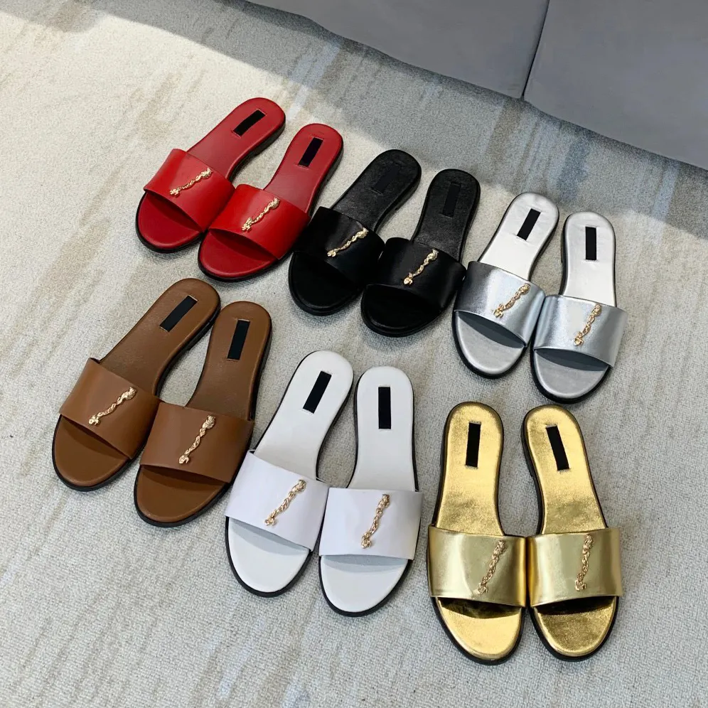 Top Wholesale Brand Woman Slipper Designer Lady Sandals Summer Jelly Slide High Selppers Sapatos de Luxuja Casual Sapatos de Couro para Mulher Sapatos de Praia 2023