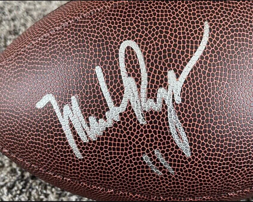 MARK RYPIEN Prescott Burrow Tim Brown JOE GREEN Kamara Jackson DAWSON Lambert Autographed Signed signatured signaturer auto Autograph Collectable football ball