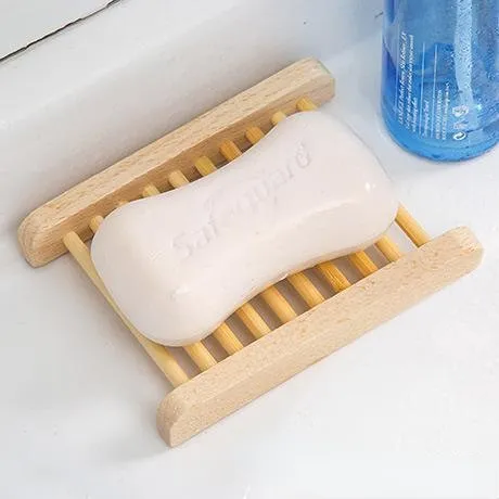 En gros Naturel Bambou En Bois Savon Plats En Bois Savons Plateau Titulaire De Stockage Rack Plaque Boîte Conteneur pour Bain Douche Salle De Bains 11.5 * 9 cm