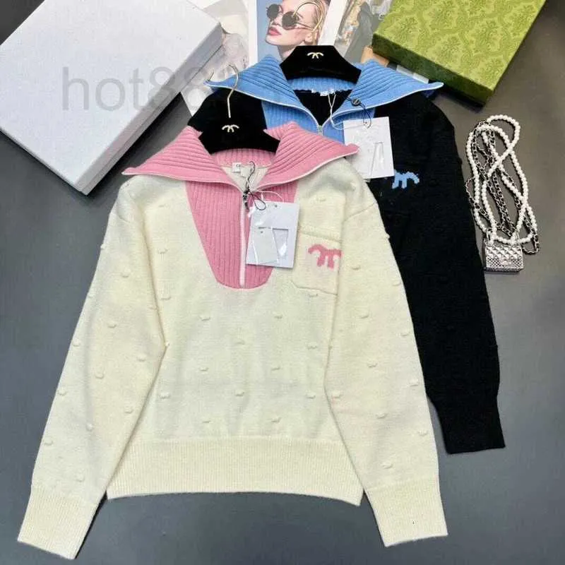 Kadın Sweaters Tasarımcısı Yün Ladies için Yeni Lüks Marka Haligan Örme Süveter Sıradan V yaka dikiş Kaşmir Top R8B1