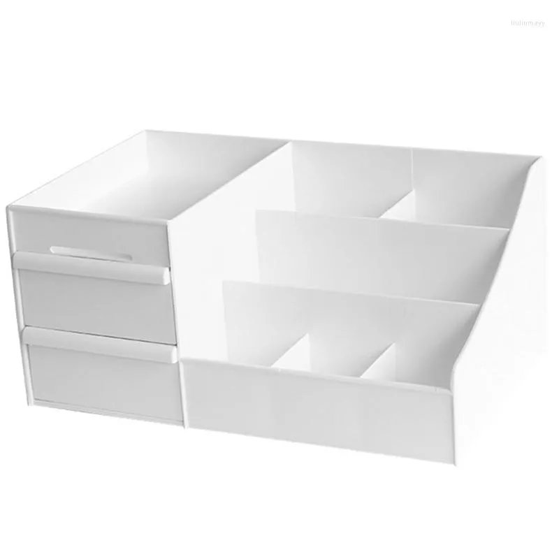 Aufbewahrungsboxen Schubladen Organisatoren Kapazität Make -up Organizer Kosmetische Badezimmer Box Behälter Schmuck Schmuck