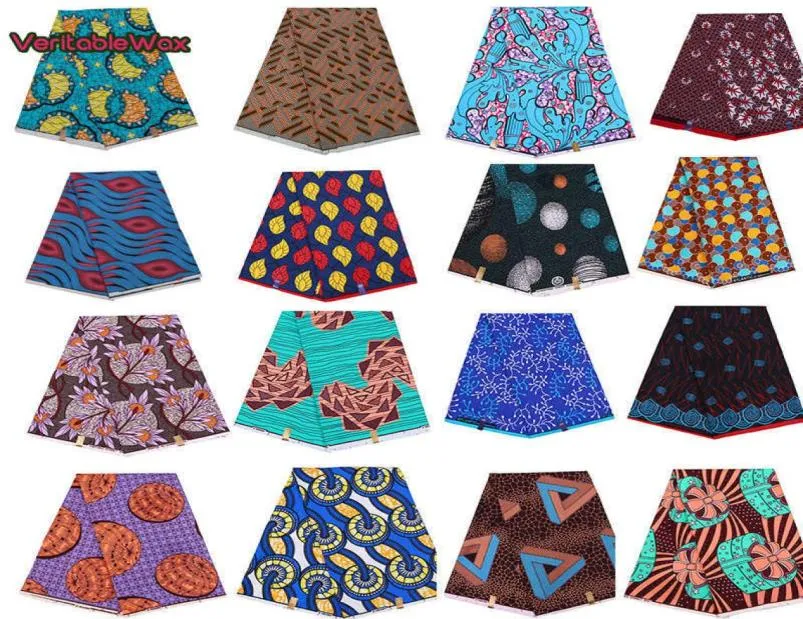 Afrykańskie wydruki woskowe tkaniny ETiTATITEWAX ANKARA Bazin Wysoka jakość 6 jardów afrykański tkanina do sukienki imprezowej 2107027297793