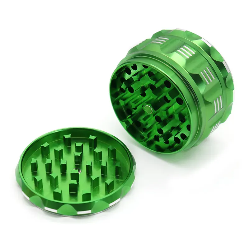 Metal Smoking Grinders Speaker Shape Herb Tobacco Metal Shredder Hand Mechanical Grinder 63mm