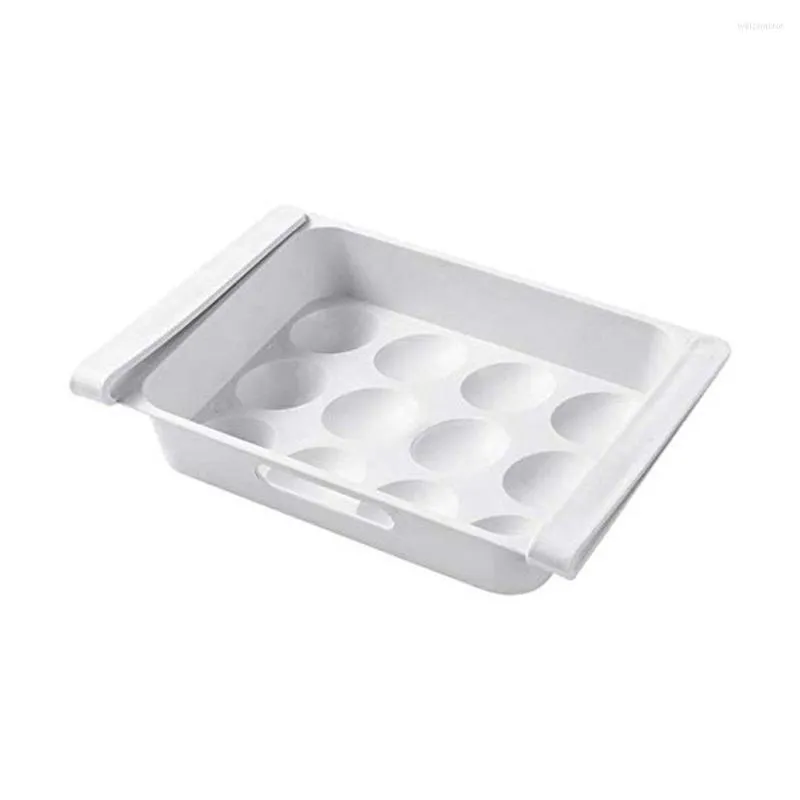 プレート機能的な家庭用衛生ボックス長方形の引き出しタイプの卵カートン冷蔵庫保管トレイ