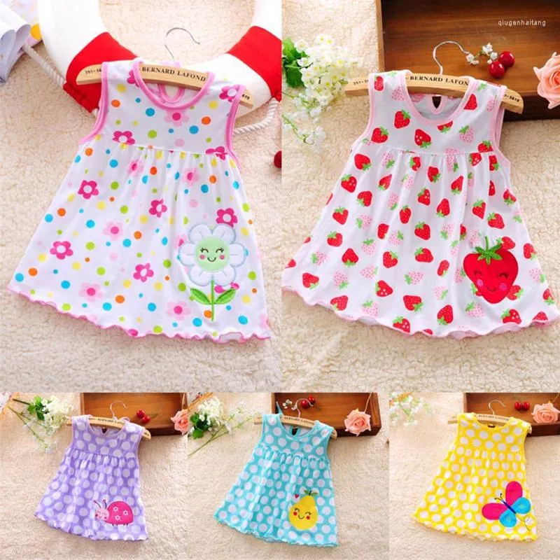 Girl Dresses Baby Summer Dress Skirt Toddler Kids Clothes Girls Cotton Princess Frock Clothing 0 To 2Y For