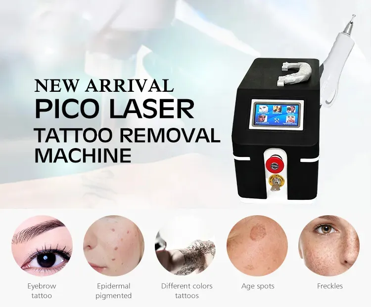 Salon Multi-function painless long pulse Beauty 755nm 1064nm q switch nd yag laser picosecond laser tattoo removal machine