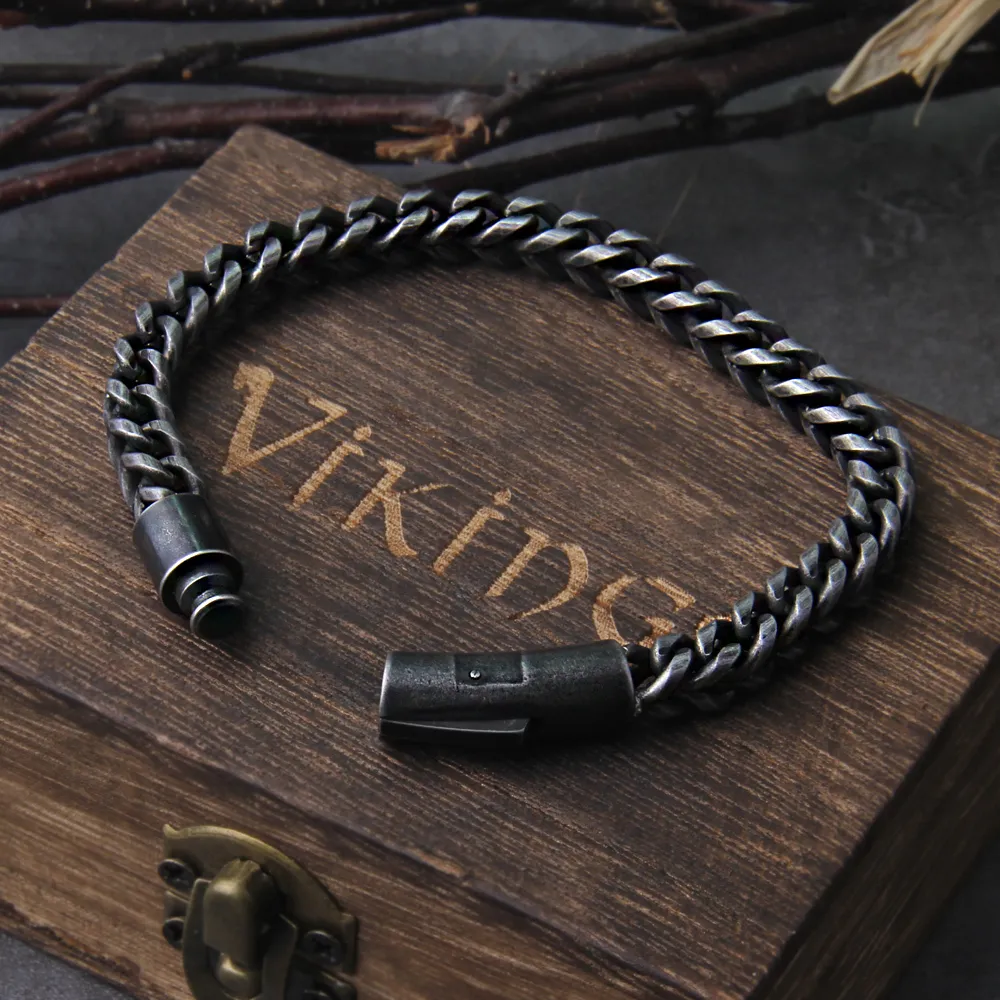 Charm Bracelets Vintage Bl Head Bracelet Men Rock Charm Braided Bracelets  Male Antique Leather Braslet Cuff Wrist Cool Jewel Lulubaby Dhonx From  Lulu_baby, $1.37 | DHgate.Com