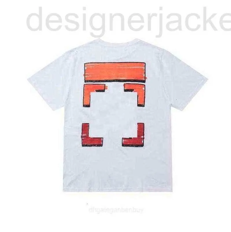 Herr t-shirts designer modem￤rken kors t-skjortor uppl￶ser piltryckning korta ￤rmar sommar toppar tees t-shirts casual dm0j