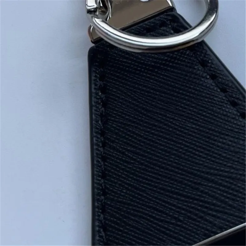 Unisex Schlüsselanhänger Herren Designer Schlüsselanhänger Mode Schlüsselanhänger für Frau Schwarz Leder Luxus Schlüsselanhänger Lanyards Auto Schlüsselanhänger Tasche Charm287W