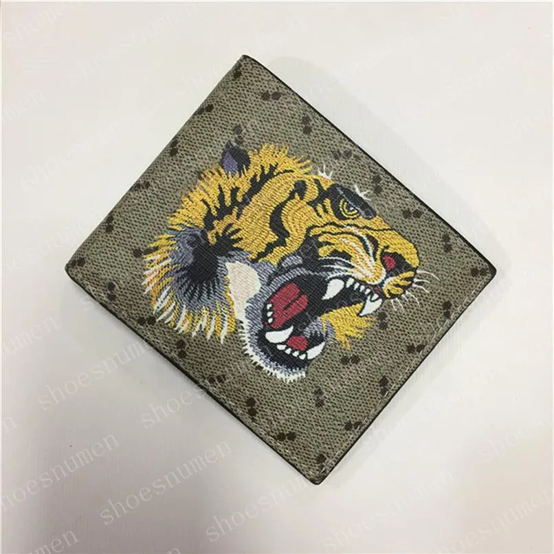 Wallets Sanke Wallet Purses Coin Tiger Short with white box Mens Fold Card Holder Womens Passport Holder Bee Folded Purse Po Po294U