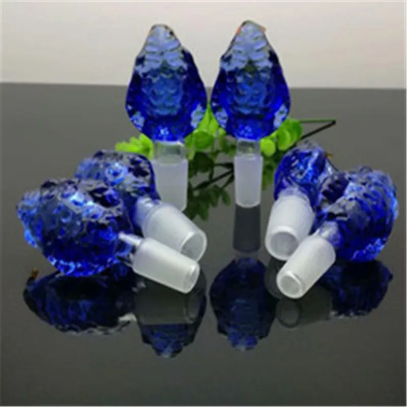 Blue Cobra Bubble Head Glasbongs Glaspfeife Wasserpfeifen Bohrinsel Glasschüsseln Ölverbrennung