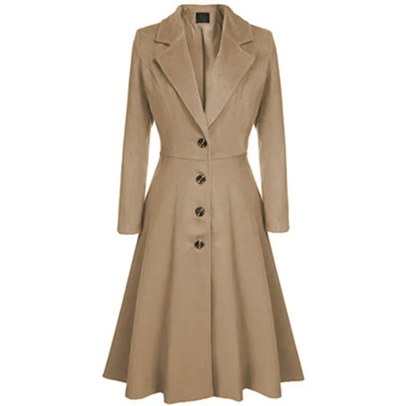 Femmes Trench Coats Mode Automne Femmes beau style manteau mince Casual Chic Lâche Élégant Vintage À Manches Longues Bureau Manteau hauts 230216