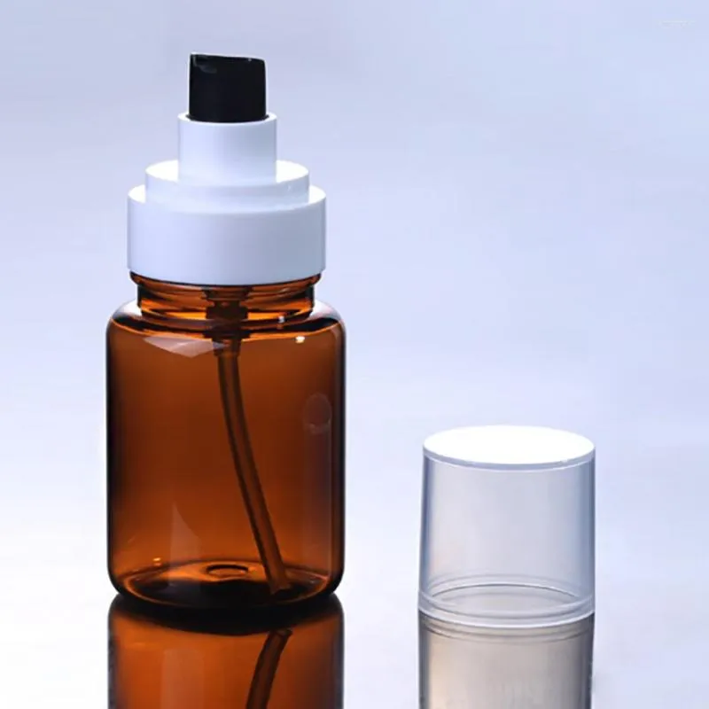 収納ボトル詰め替え可能なボトル100mlボディローションプラスチックポンプ付き空のペット化粧品