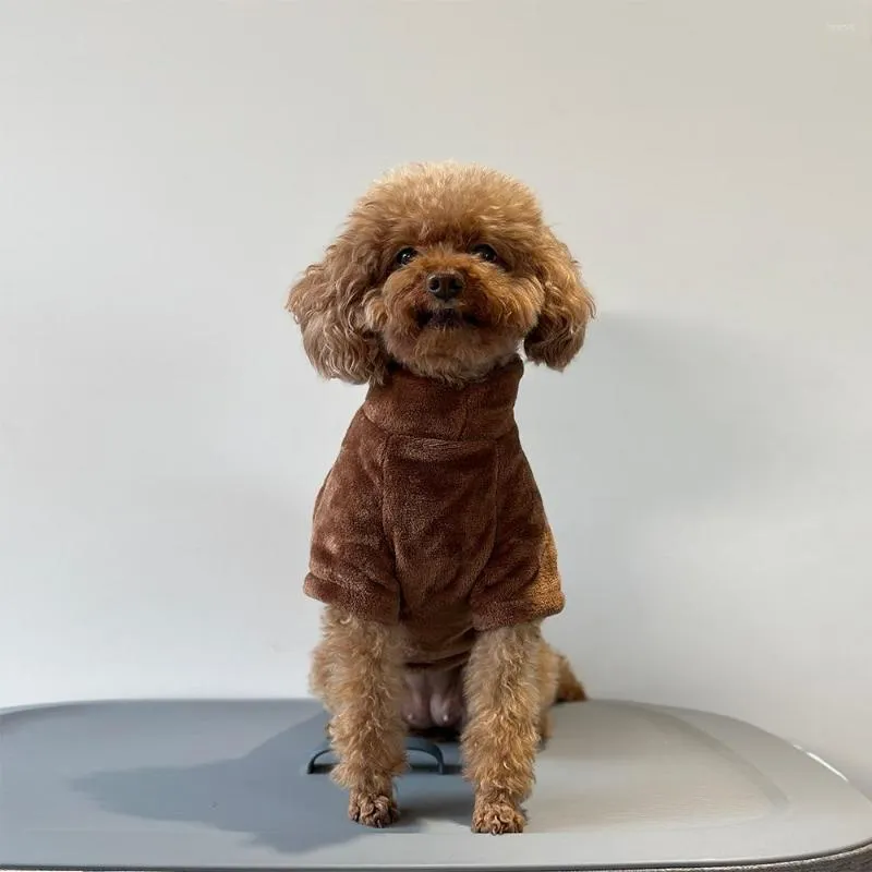 犬のアパレル冬のタディセーター服チワワソフトパピーファッションペット犬用のソリッドカラーデザインデザイン衣服