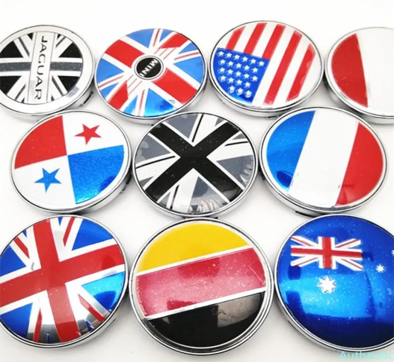 4st 60mm National Flag Wheel Hubcaps Car Styling Rims Hub Cover Cap Emblem 56mm Decal Badge Stickers Auto Accessories7169943