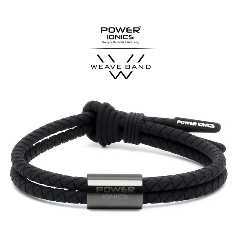 Charm Bracelets Power Ionics WEAVE BAND Unisex Waterproof Ions And