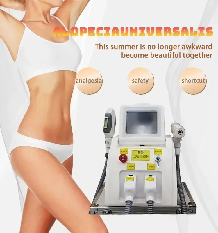 Opt Épilation au laser 2 en 1 pour femmes et hommes 600,00 Machine de rajeunissement portable multifonction Ipl Ice Cool Système d'épilation Refroidissement