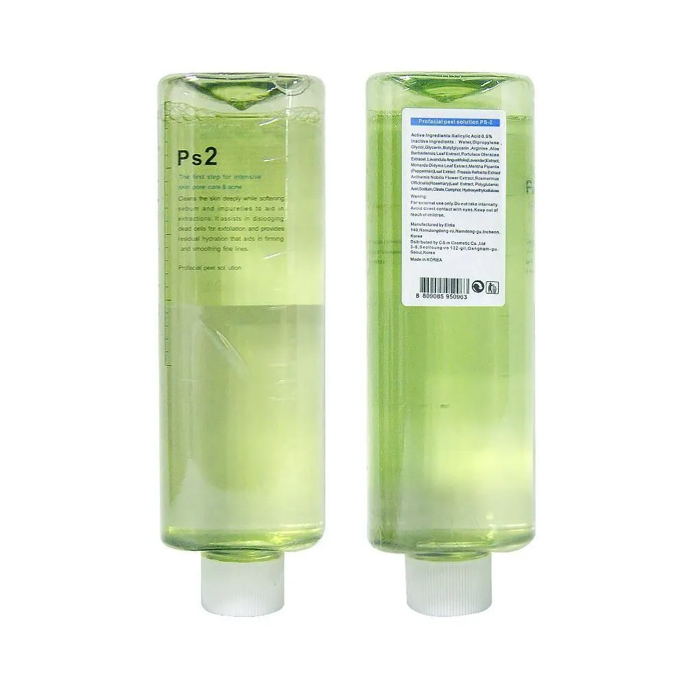 Korean hydra machine using Ps1 Ps2 Ps3 PsC 500ml facial serum bottle aqua peel solution