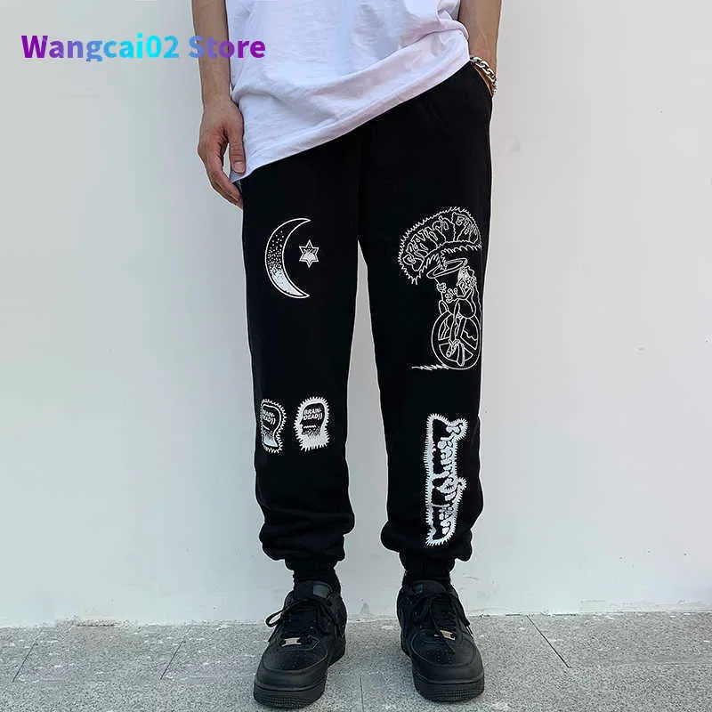 Pantalons pour hommes Pantalons pour hommes Brain Dead Gustavo pantalons de survêtement hommes femmes Hip Hop coton saison 6 cheveux bobine pantalon Graffiti imprimé pantalon 021623H