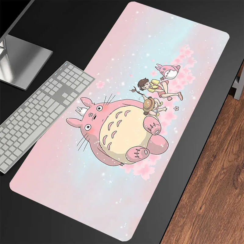 Mouse Pads Wrist Rests Totoro Desk Mat Gamer Mousepads Mouse Pad Office Desk Pads Large Mousepad Mouse Mats For Computer T230215