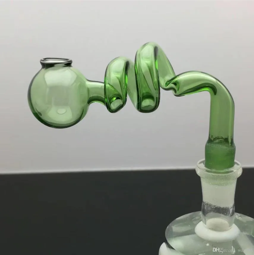 Couleur spirale S marmite Tuyaux Fumer Bongs En Verre Barboteurs En Verre Pour Fumer Pipe Mélanger Les Couleurs