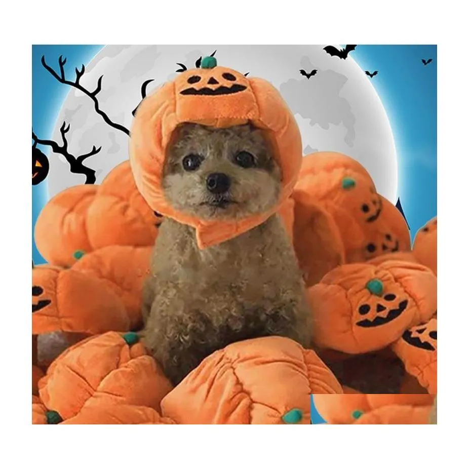 Abbigliamento per cani Cute Pet Halloween Festival Dress Up Accessori per  cappelli di zucca Cappelli per cani Cappelli Animali domestici Costume