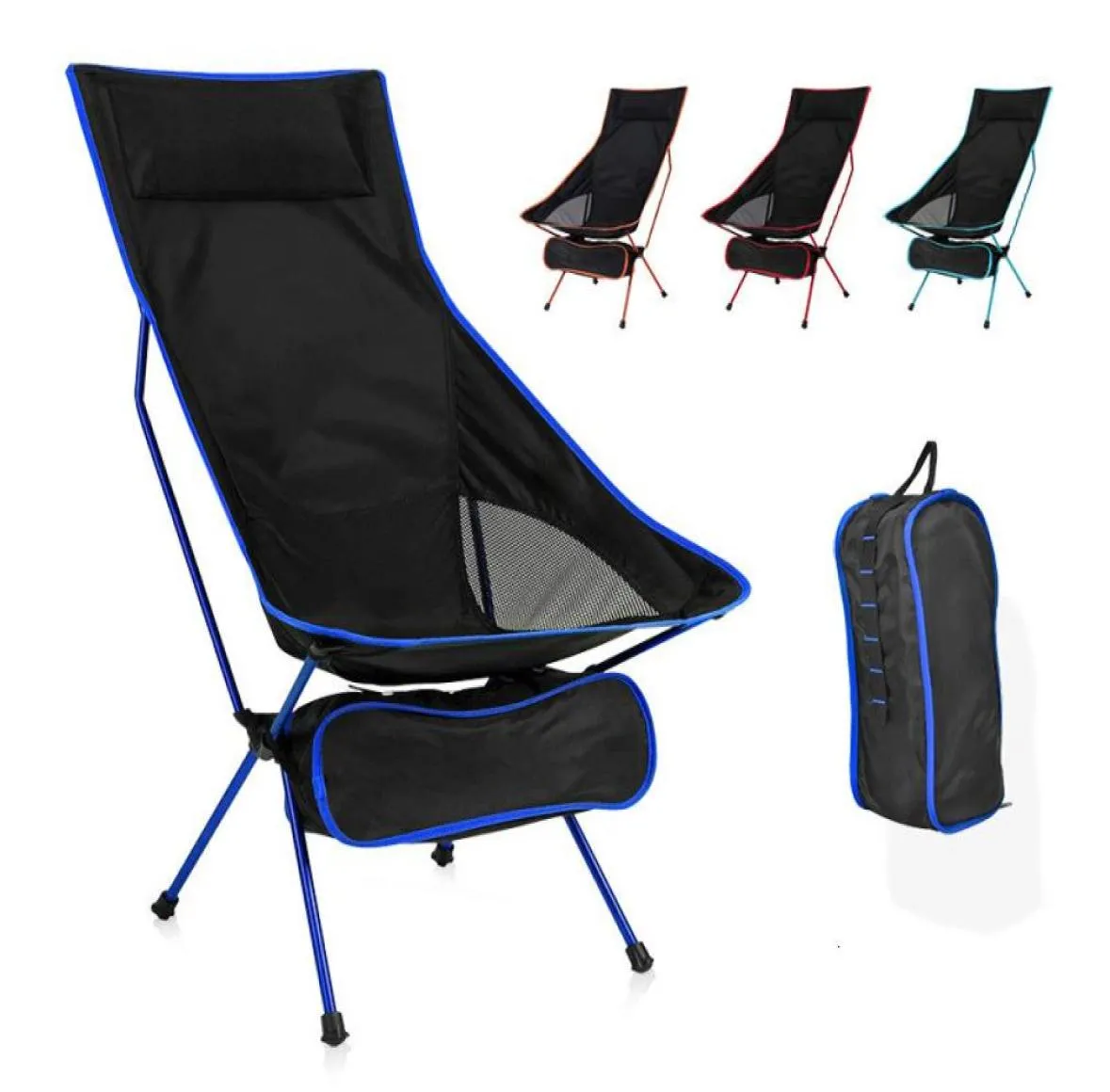 Camp Furniture Large Camping Chair Portable Foldable Outdoor Furniture Beach Chair BBQ Picnic Beach Ultralight Office Lunch Break 5146234