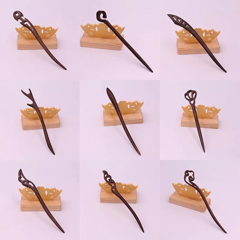 Hair Clips & Barrettes Vintage Carved Wood Sticks Women Girl Han Chinese Clothing Chopsticks Hairpin Handmade Fashion Headwear Jewelry Earl2