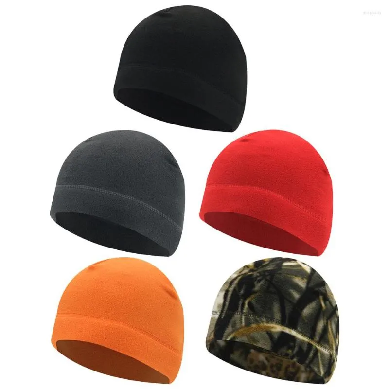 Cycling Caps Winter Fleece Hats Windproof Warm Sports Motorcycle Running Skiing Bicycle Headwear For Men Women Outdoor Sport Cap