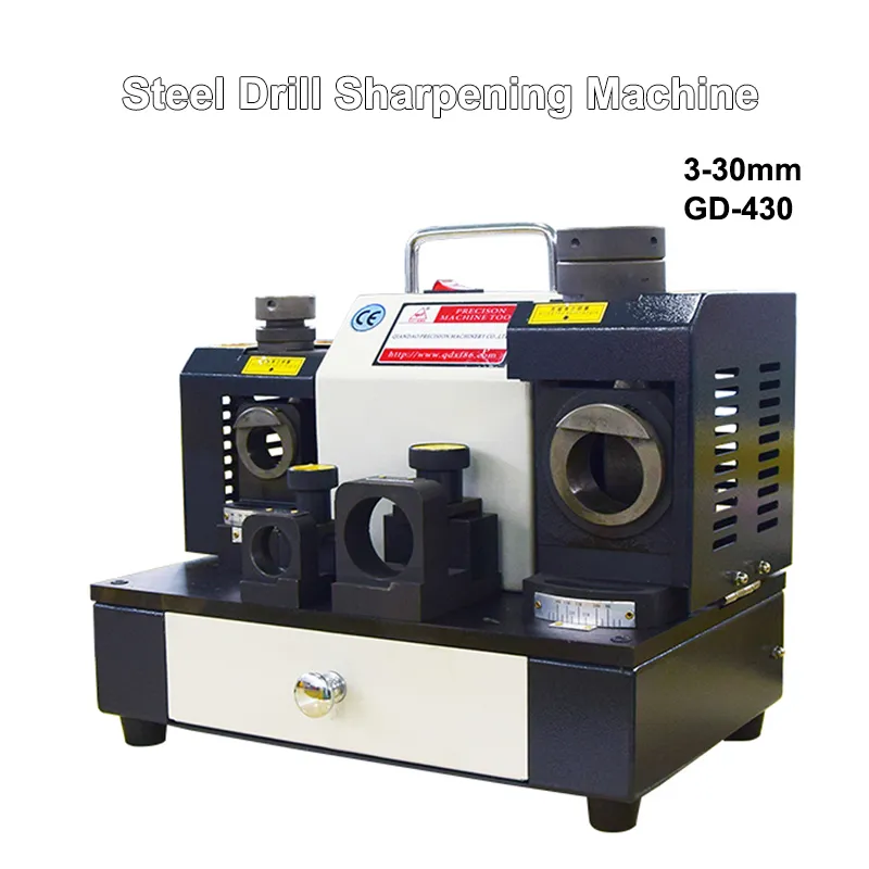 GD-430 Big Steel Drill Sharpening Machine Grinder Alloy Drill Grinding Tools Profession Twist Drill Grinding Equipment Steel Drill Sharpener Machine