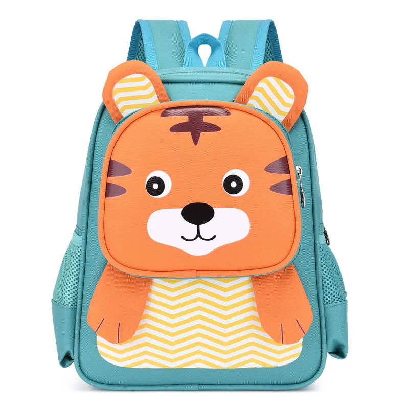1-7 Years Kids Baby Cartoon Backpack 3D Animal Model Tiger Rabbit Waterproof Backpack Children Kindergarten School Bag Gift