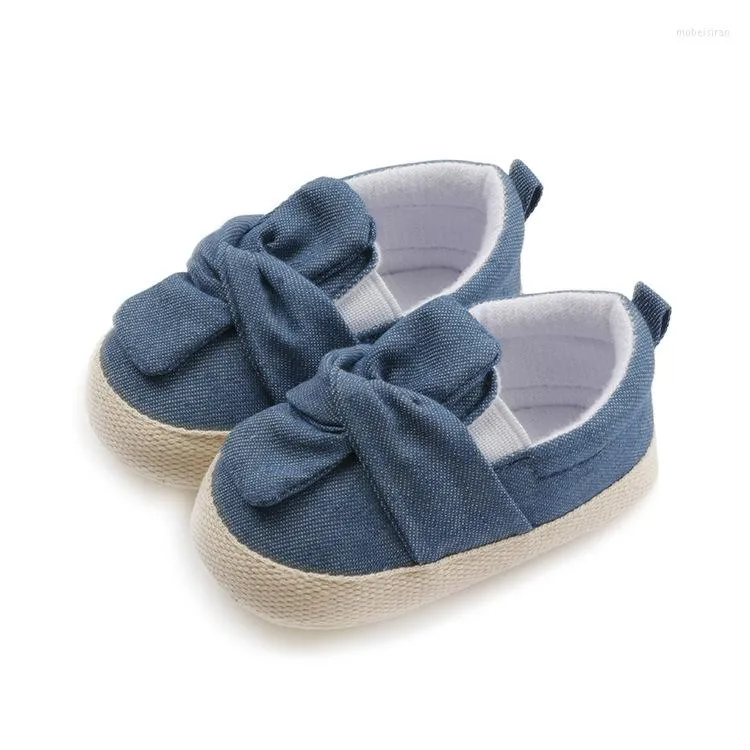 First Walkers Chaussures en coton doux avec semelle antidérapante pour bébé
