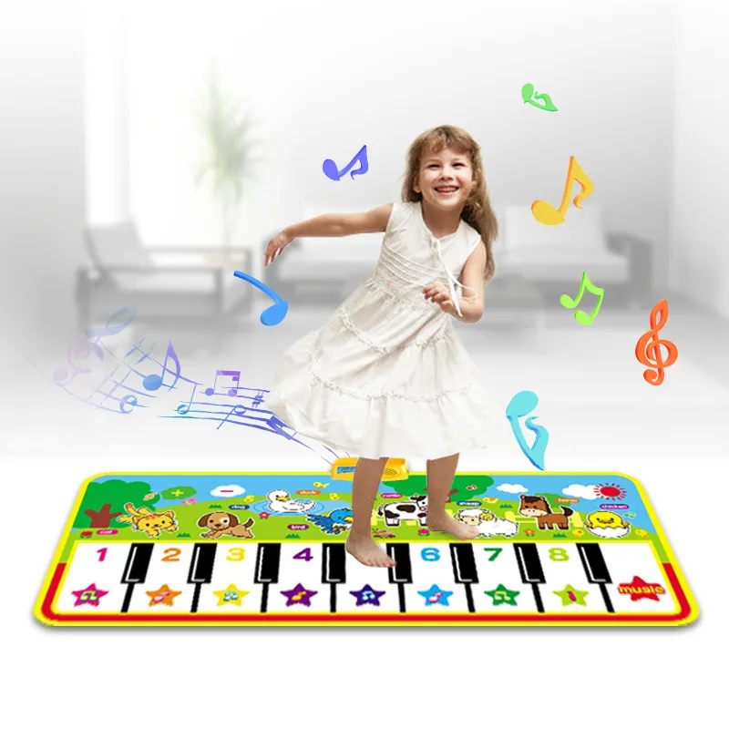 Trummor Percussion Big Size Baby Musical Mat Toys Piano Toy Infantil Musik Spela Mat Kids Early Education Learning Children Baby Toys 230216