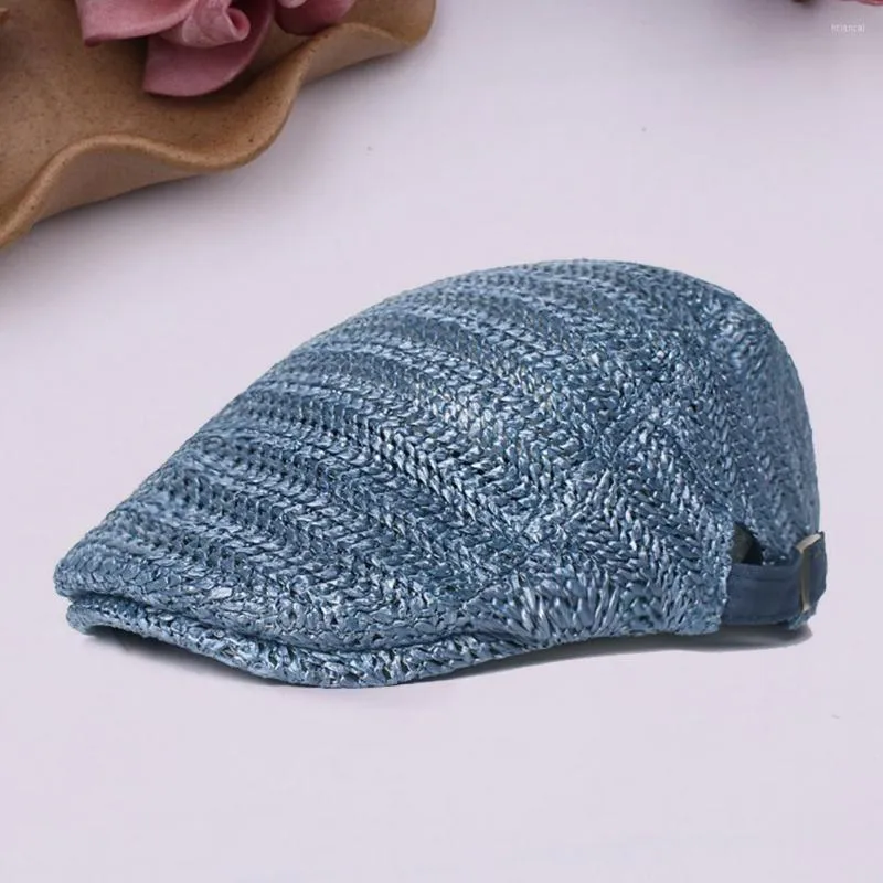 Berets Fashion Summer Beret Advanced Flat Classic Buckle Adjustable Washable Caps