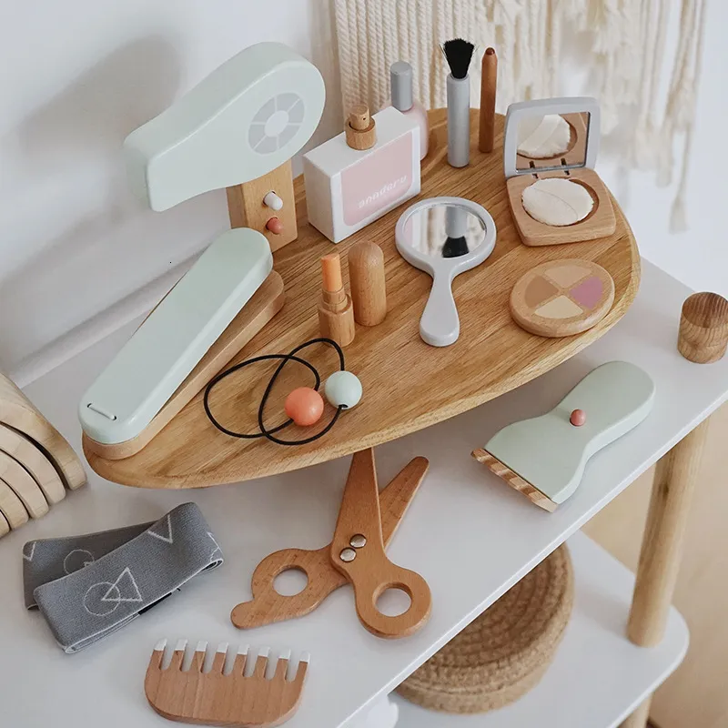 Childrens wooden beauty set on sale