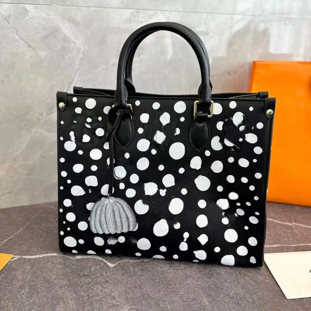 DHgate Designer Leather Floral Tote Bag for Women Embossed Graffiti Handbag Purse Bags Luggage Accessories