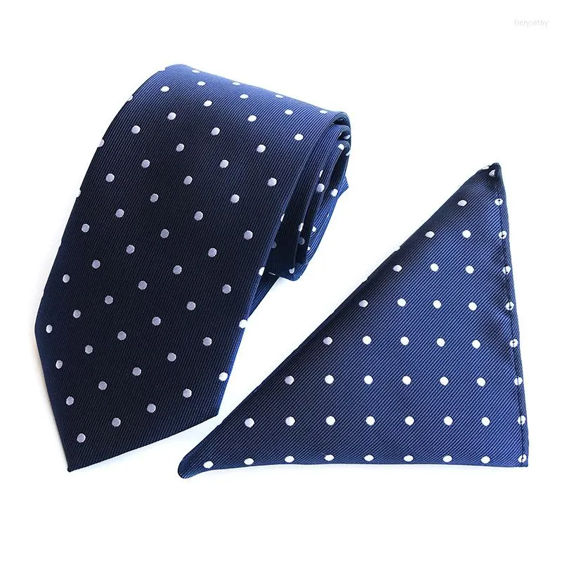 Bow Ties Dot Wave Point Men's Suits Tie Pocket Towel Set Fashion Sets Business Casual Suit Square Scarf Accessories