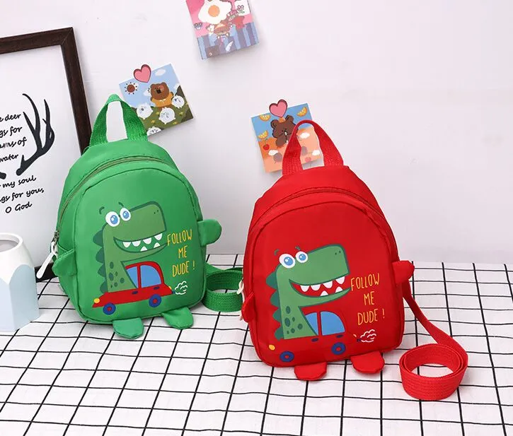 Cartoon baby backpacks 2023 cute children dinosaur shoulder bag mini kids bags factory supply