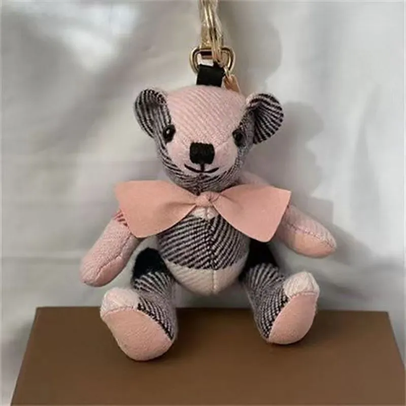 BC1R Keeechains Lanyards Designer Brands Luxury Brands Kawaii Bear Chargon Charm Charming Toy Toy Boll Keyring For Women Bag Ornaments Regalo per gioielli