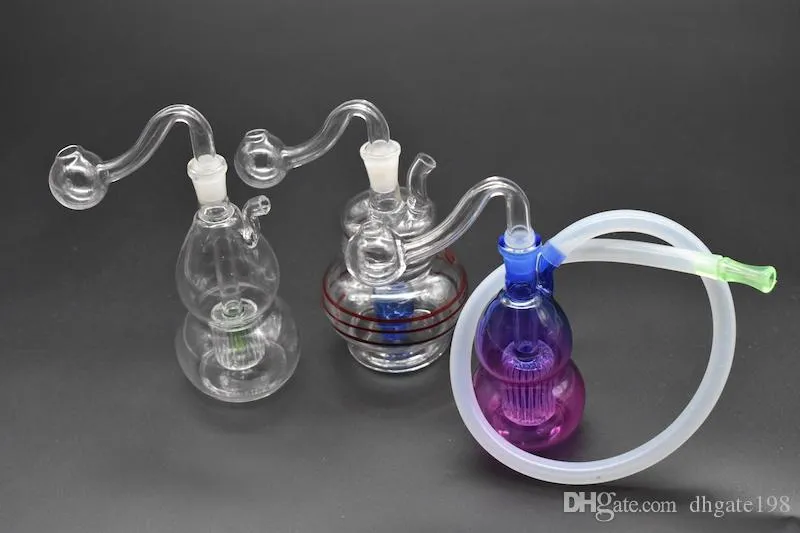 Wholesale Colorful Mini Glass Bong With Silicone Hose Hot Nano Rig Oil ...