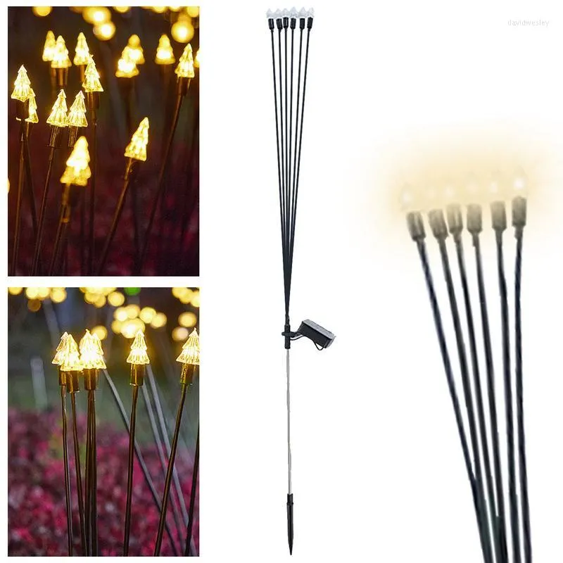 Luzes solares ao ar livre Delicate Garden Decorativo Iluminado Pátio Pátio Patio Paisagem Sofra Luz