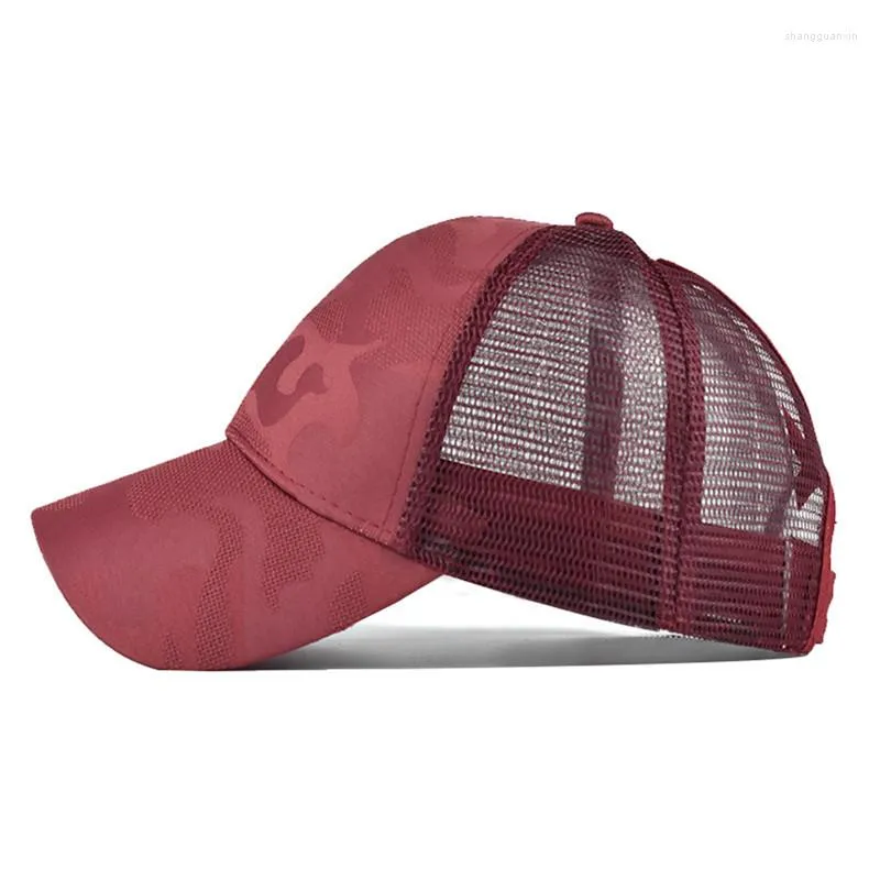 Beradas Baseball Cap malha de camuflagem Camuflagem de verão Caps de lazer simples Snapback Outdoor Streetwear Hat para homens
