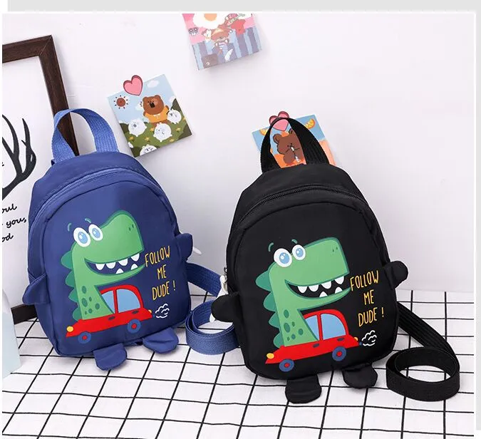 Cartoon baby backpacks 2023 cute children dinosaur shoulder bag mini kids bags factory supply