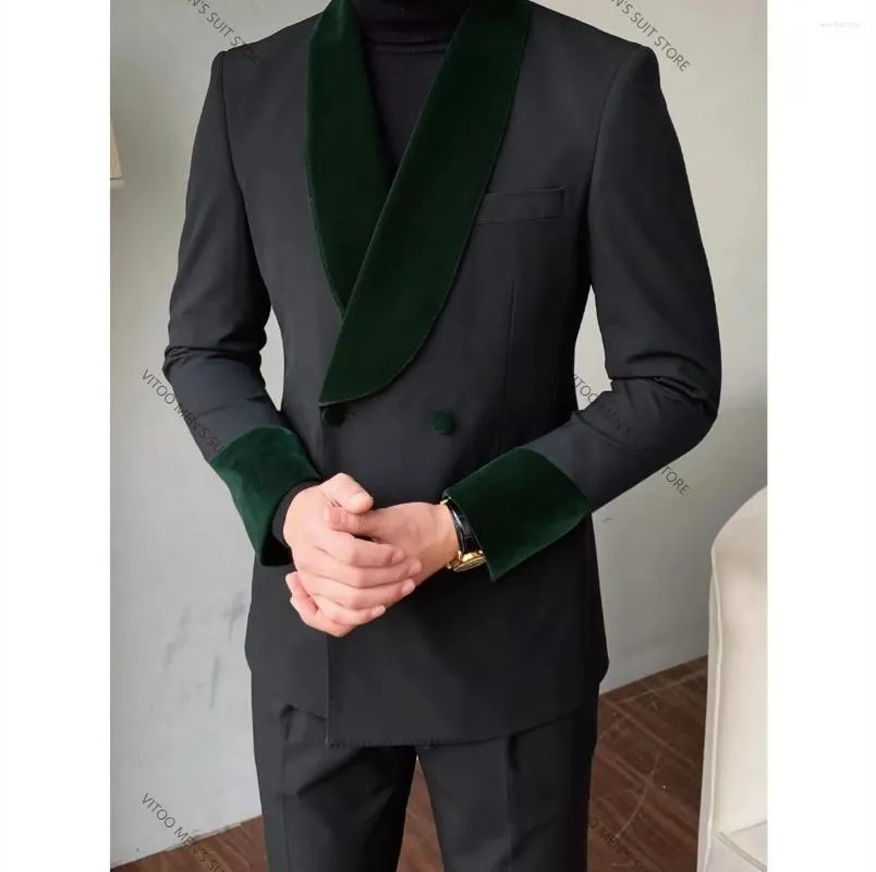 Erkekler Takım Mizaç Beyefendi Kadife Erkekler Takım Terzi Yapımı Moda Ceket Pantolon Blazer Son Ceket Tasarım Resmi İş Kış